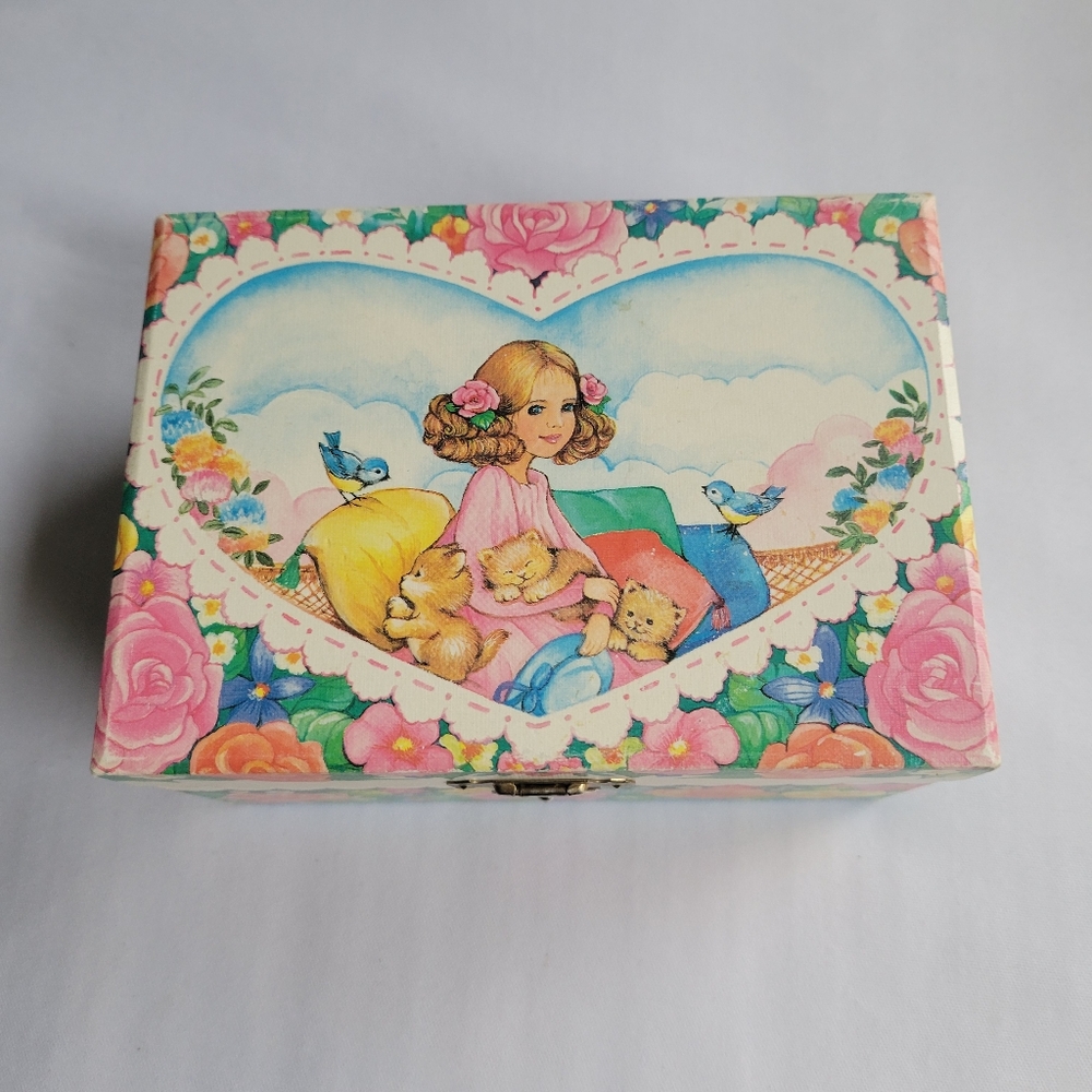 Vintage Musical Ballerina Jewelry Box